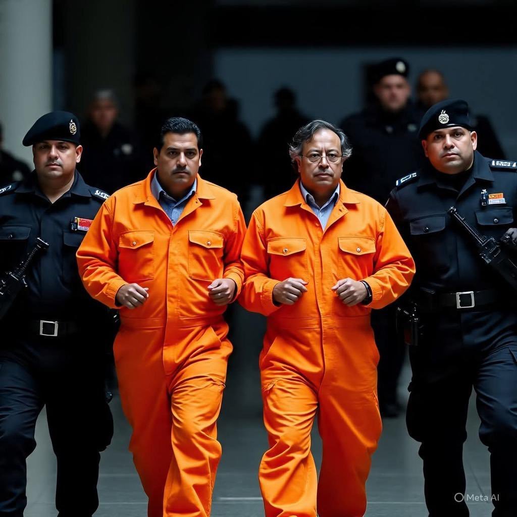 Mechitascasmont's tweet photo. @RNacional_News 🕒 🕒 🕒 #TicTac 🕒 🕒 🕒
Se acerca la hora para que @petrogustavo sea #Extraditado a @USAGov, será compañero de #Celda de @NicolasMaduro por Ingobernabilidad, Corrupción, Alianza con Terroristas #DisidenciasFARC_, #ELN  #CLAN_DEL_GOLFO
@POTUS @SenMarcoRubio @IntlCrimCourt https://t.co/57kY5gohyS