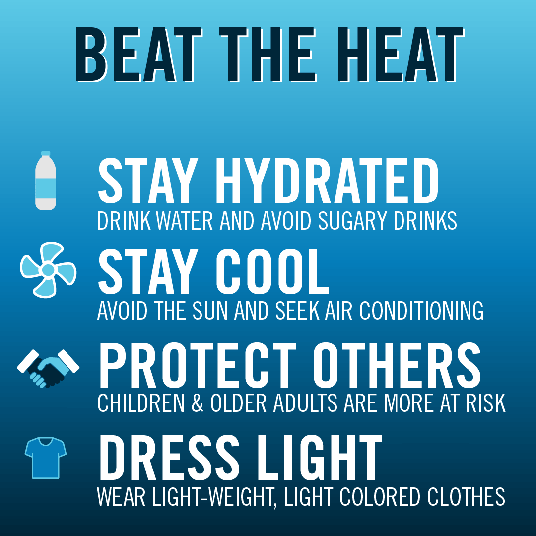rideORBT's tweet photo. With the hot weather this week, make sure you can find ways to beat the heat! Check out local cooling centers along our routes, and make sure you and others are staying safe in these temperatures ☀️ https://t.co/qi3Np07c8i