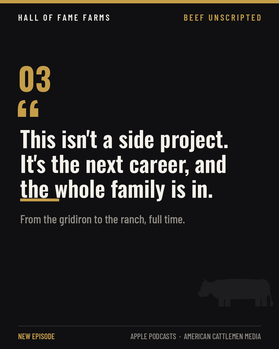 joethomas73's tweet photo. Everybody asked what I'd do after football like they were worried I was going to get bored! LOL

Answer: raise the best beef in America!!

I went on Beef Unscripted with Gale McKinney to talk Wagyu, life after the NFL, and why every animal on my farm gets treated like a pro athlete. 🎙️🐂
Listen 👇
 https://t.co/e4p4moFNWl