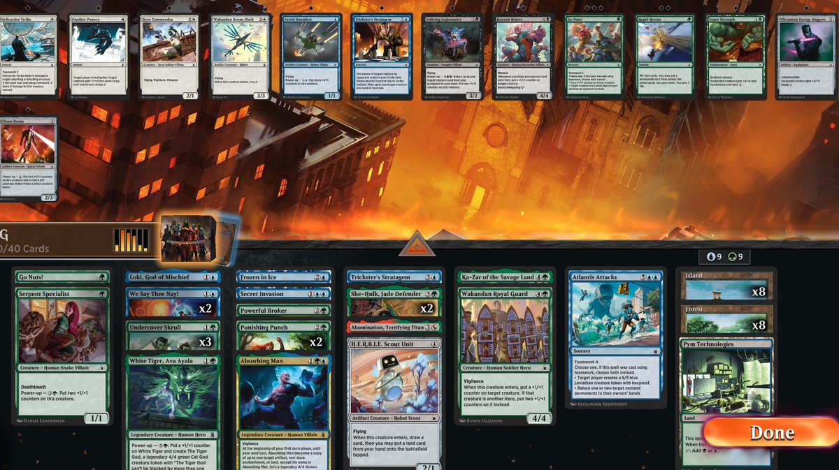 necropotent's tweet photo. Another #MTG #MSH trophy 🏆 This time with UG infi removal. Atlantis Attacks was MVP for breaking board stalls and pushing damage. https://t.co/oc8kzH2P0p