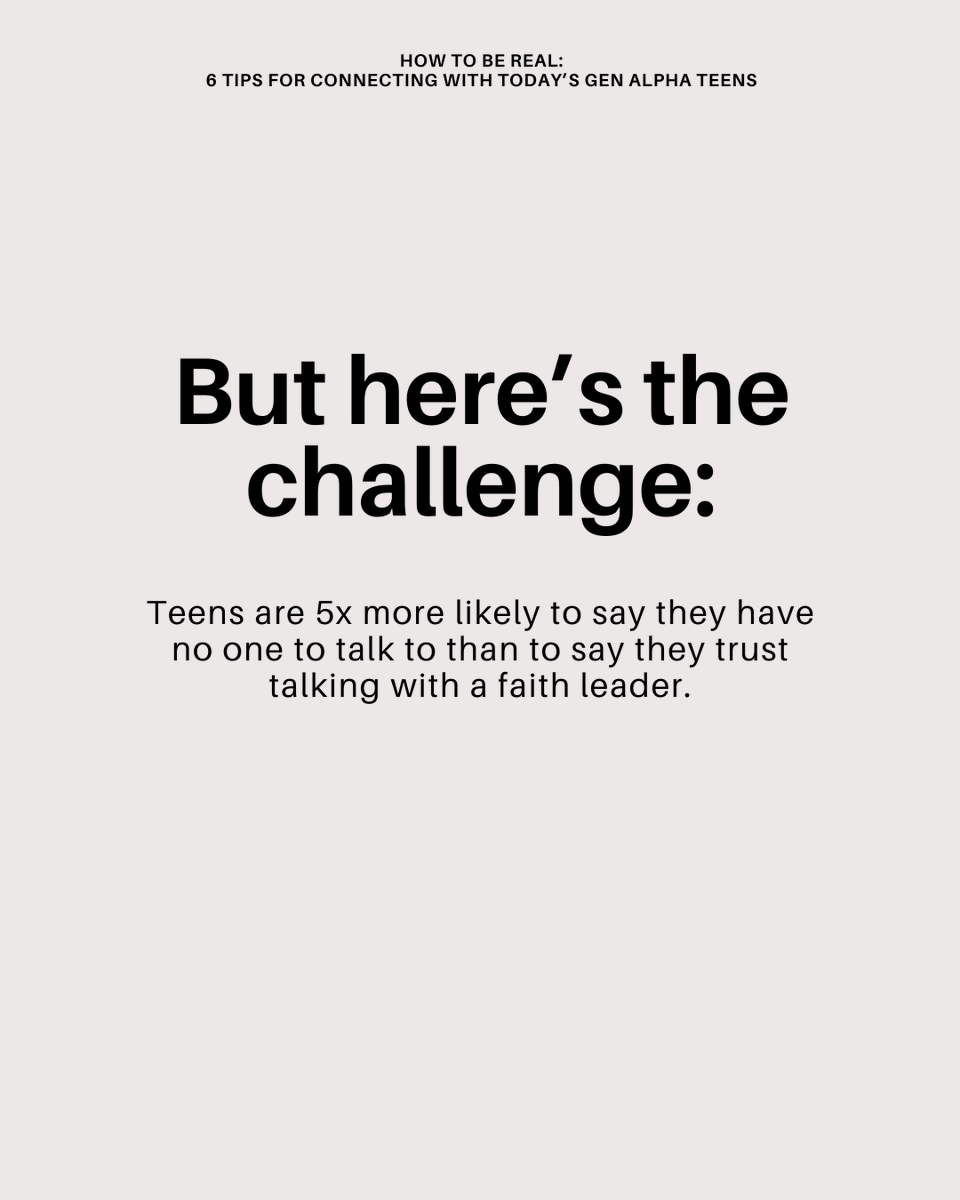 KPowellFYI's tweet photo. What if the thing Gen Alpha teens most need from you has very little to do with your curriculum, your programs, or your cultural relevance?

New Gen Alpha research from our team at the @fullerFYI uncovers what actually builds trust with today's teens.

https://t.co/k0ZUWHvdqD https://t.co/YuAC8V1Te0