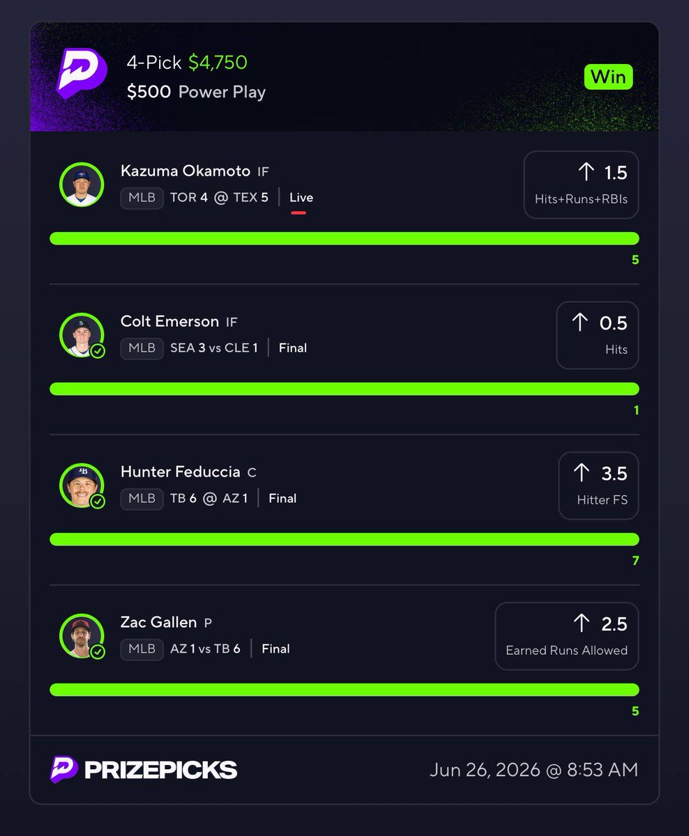 johnsmith4130's tweet photo. VIP Cashed another 10X✅✅
@PrizePicks @FanDuel @UnderdogNBA @NFL @MLB @BDunk975 @everyone

https://t.co/eUdVU9mNq9
https://t.co/eUdVU9mNq9 https://t.co/H0H4zPF7bU