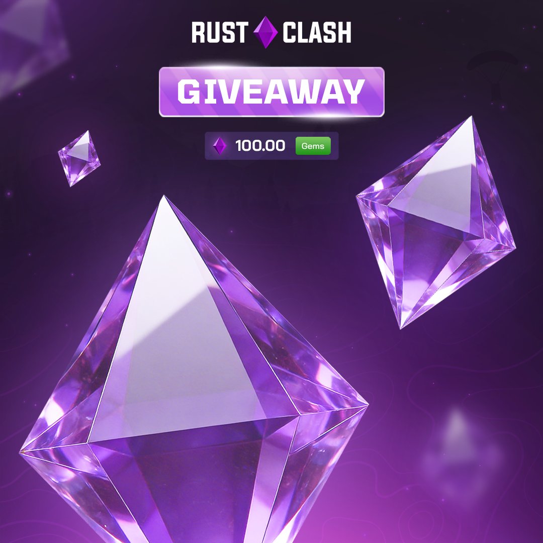 vloot_io's tweet photo. 100 Gems Giveaway 🎁

✅ Follow @RustClash &amp; @vloot_io
✅ Like, Retweet and Tag a friends

Winner drawn in 7 days, good luck 🥰 https://t.co/wKGPA1iKIn