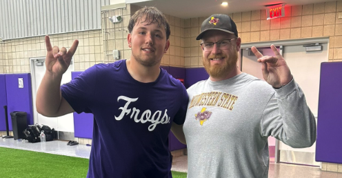 sixstarfootball's tweet photo. EVENT COVERAGE | Several offensive line prospects make noise at TCU Prospect Camp

☆ Six Star Football takes a look at several rising prospects who impressed 
📖 Full recap + scouting reports now live!

STORY ▶️ https://t.co/EWh1GRbONW 

@DanielAbdelmalk @henry_angeley @banks_jaxo50440 @WyattBolinger @Lucasbratton92 @CalCarter2029 @JaxnCly2028OL @Max_Dearinger @laavonjr @CooperElms2027 @IkerEspinosa03 @SantiagoGa47047 @ErickGonzoTX72 @CarsonHolzapfel @christianhugh73 @AdamIbironke @IshamKason @jaxbelknap @MarshallKirk55 @DonovanLawriw @Grant_Leinen @BrodyCPate @Caleb_Phill27 @jaidyn_radway14 @ReneRamirez2030 @RaoColby @JakeReed65 @LennonReese70 @liam_richa11150 @brock13robinson @Aaron_rod76 @VincentShieldsM @Coltonsteed_ @LucasSvanda2028 @CavinTreder @VainukuMapa @TytenWedig @AveryWintersOL @DamariWoodson1 @ryantworrell