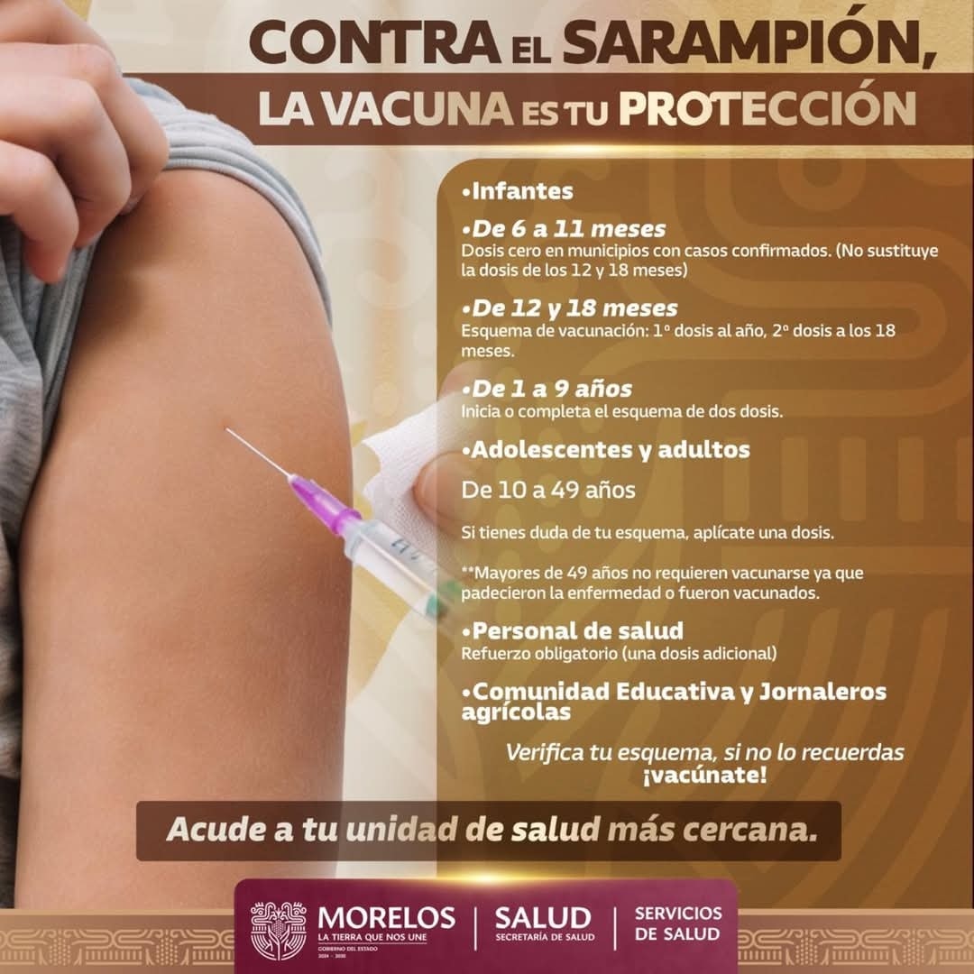 HnmMorelos's tweet photo. 👉Revisa si a ti o a tus familiares les toca vacunarse contra sarampión.💉
Que la duda no sea un riesgo, acude a la unidad de salud más cercana.

#LaTierraQueNosUne https://t.co/XkX4lFWVZk
