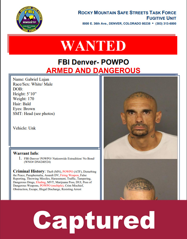 FBIDenver's tweet photo. FBI Denver Rocky Mountain Safe Streets Task Force worked with @LakewoodPDCO &amp; @Colorado_DOC during Operation Summer Heat to apprehend this violent felon wanted by @WestminsterPD. Now he is in custody and the community is safer. https://t.co/ZjGn7lV0mW