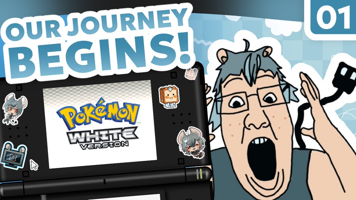 qwerty___mouse's tweet photo. 🐁🖱️POKEMON BLACK  &amp; WHITE PLAYTHROUGH BEGINS TODAY AW YEAH‼️ i'll be naming pokemon after chat so come hang out @ 6PM CST‼️

https://t.co/7NmjmKmQFX https://t.co/qG8DscX8t9