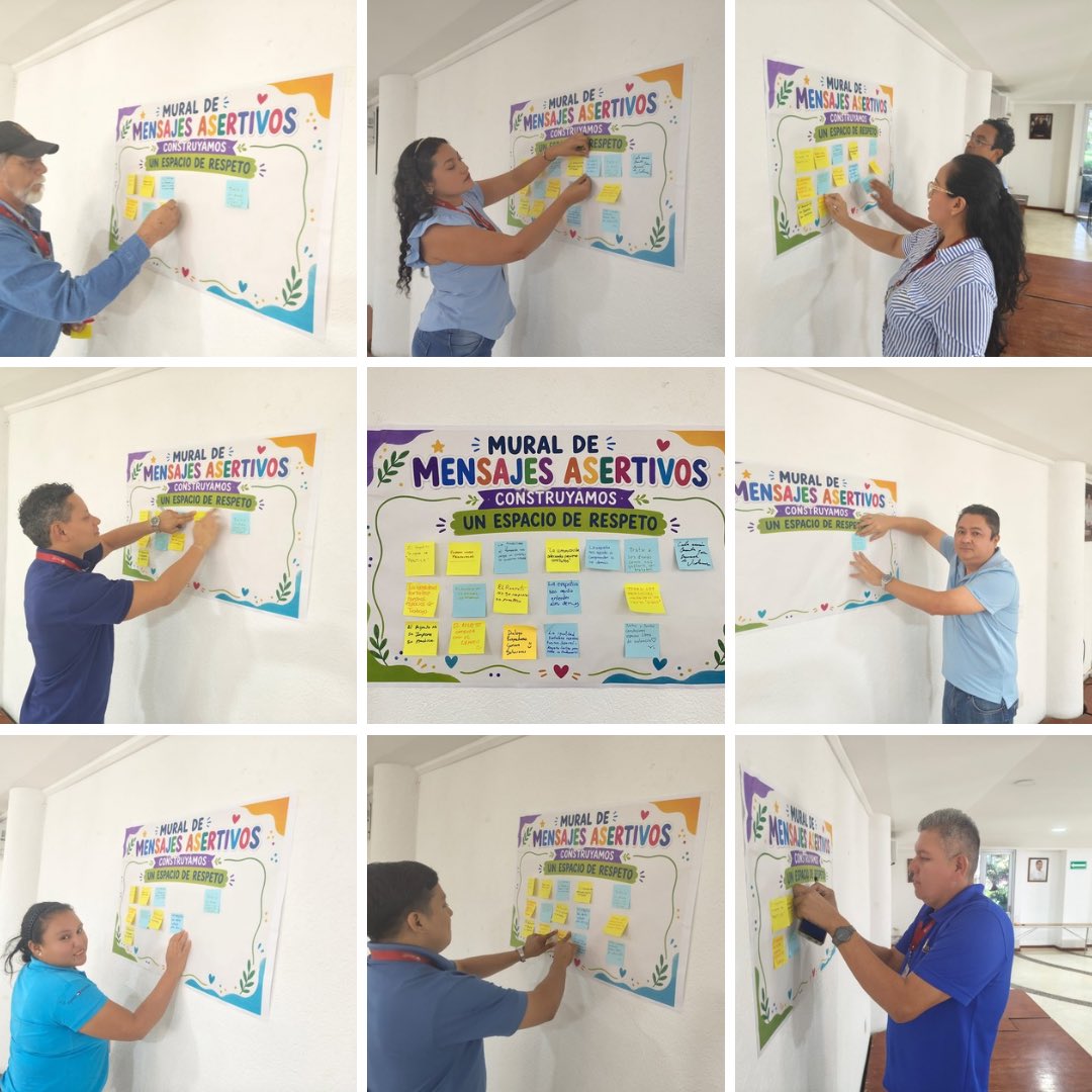 FIBAZI2024's tweet photo. Personal del FIBAZI, participó en “Mural de Palabras Asertivas: Construyamos un Espacio de Respeto”.

El encuentro en el auditorio “Vicente Guerrero”, fue convocado por la Unidad de Equidad de Género https://t.co/WBhxGCXiLq