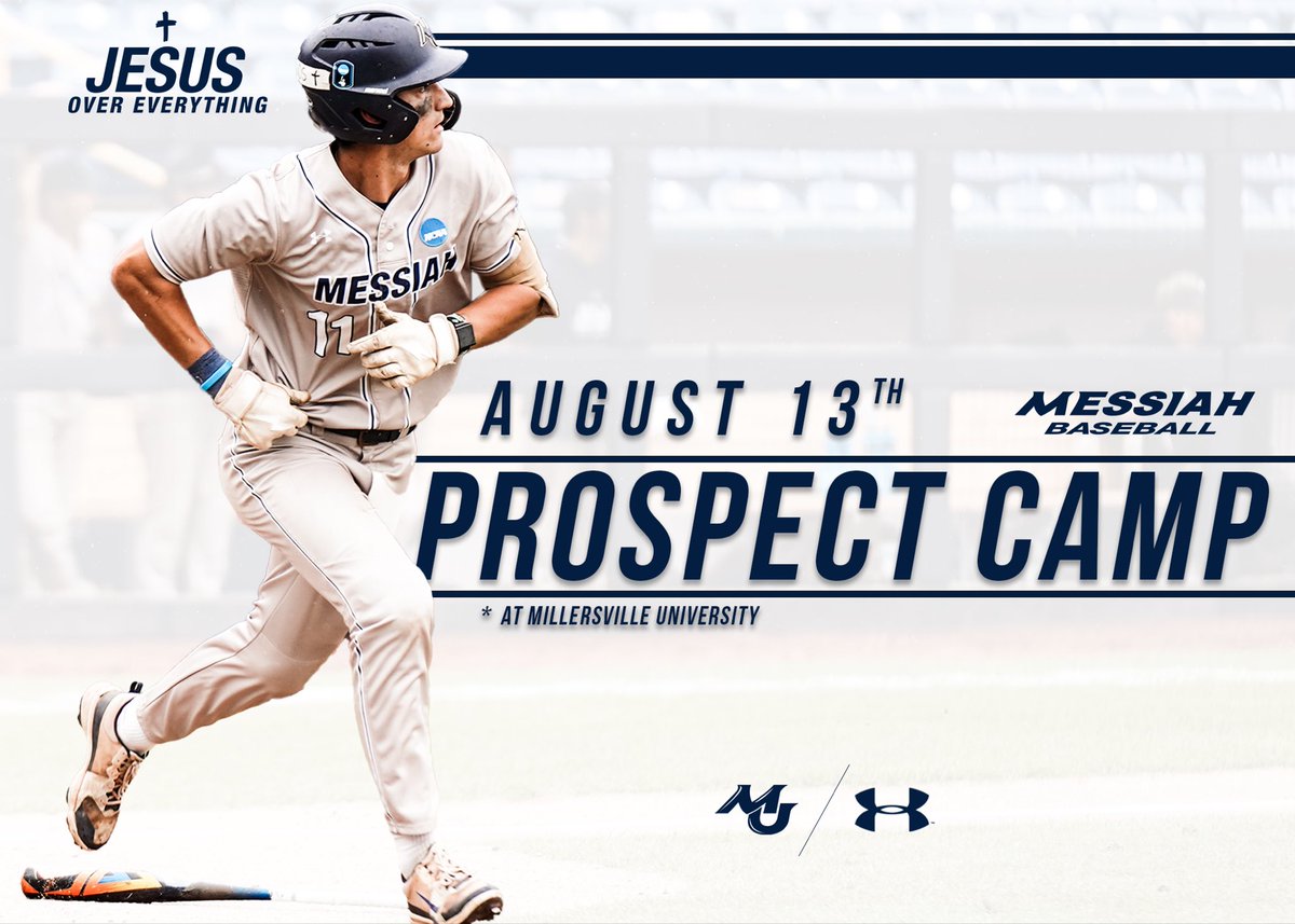 MessiahBaseball's tweet photo. Join us August 13 at Millersville University for the Messiah Baseball Prospect Camp. 

Due to renovations at our field—including new dugouts—we’ll be hosting at Millersville. 

Meet our coaches and experience what makes our program different.

🔗 Registration link in our bio. https://t.co/pCNhXUnUbP