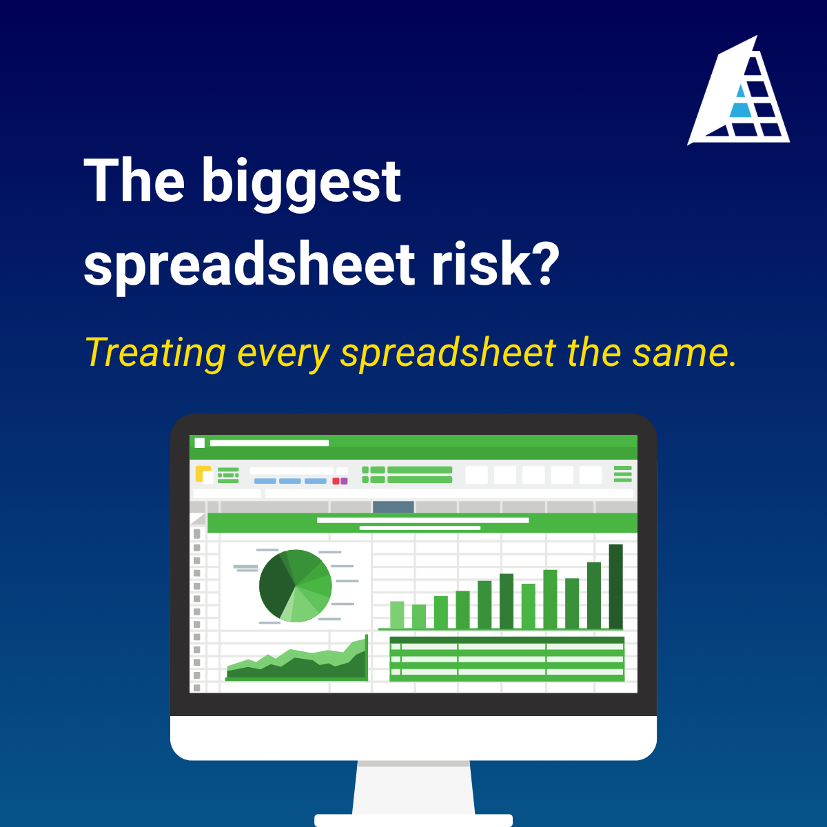 ApparityLLC's tweet photo. Not every spreadsheet deserves the same level of oversight. Some support routine tasks. 

Download the Spreadsheet Management Policy Guide:
https://t.co/fuu98V2L35

#SpreadsheetRisk #Governance #InternalControls https://t.co/WlwMVgDthI
