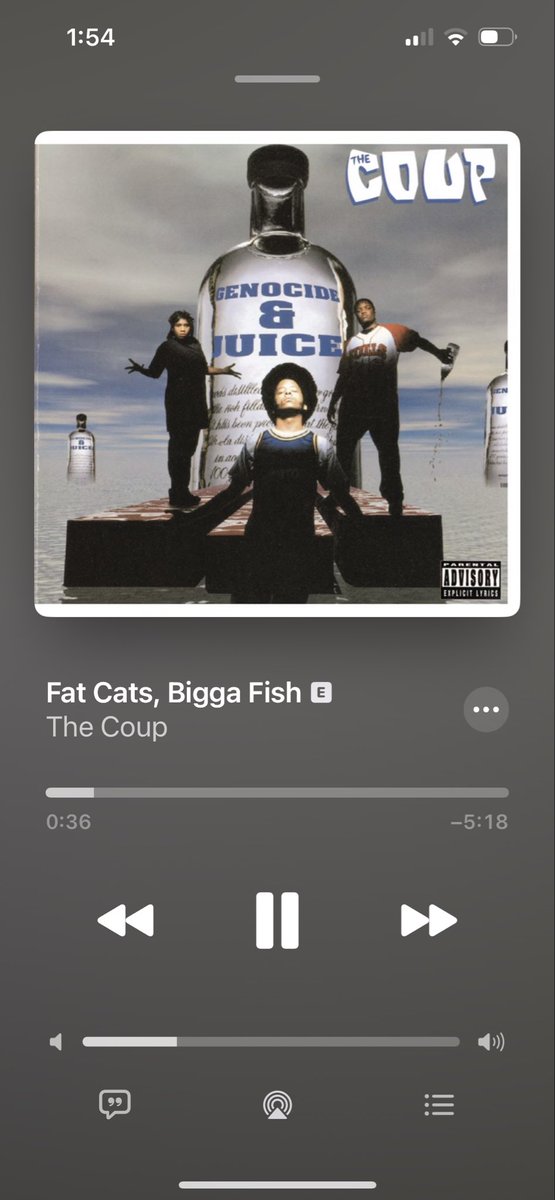 djautomatic's tweet photo. I was listening to #DrinkChamps w/ @lizzo and @djEFN brought up The Coup! Now I’m listening to this 🔥 https://t.co/rZng4TNanl