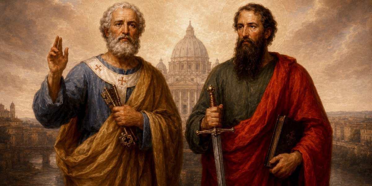 CatholicOnline's tweet photo. The Two Men Who Helped Build the Church
Read more: https://t.co/W9dE2zfW5b

#StPeter #StPaul #CatholicOnlineNews https://t.co/Jdt0sVRZty