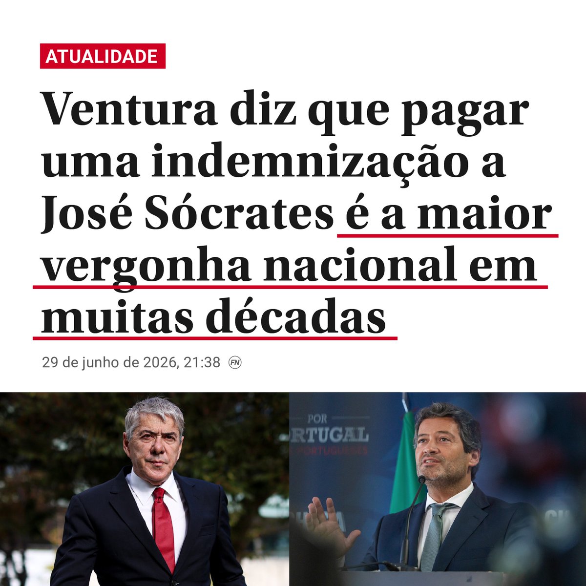PartidoCHEGA's tweet photo. Uma vergonha!!! Não aceitamos dar nem um euro aos corruptos. https://t.co/HDBsQV7j9Y