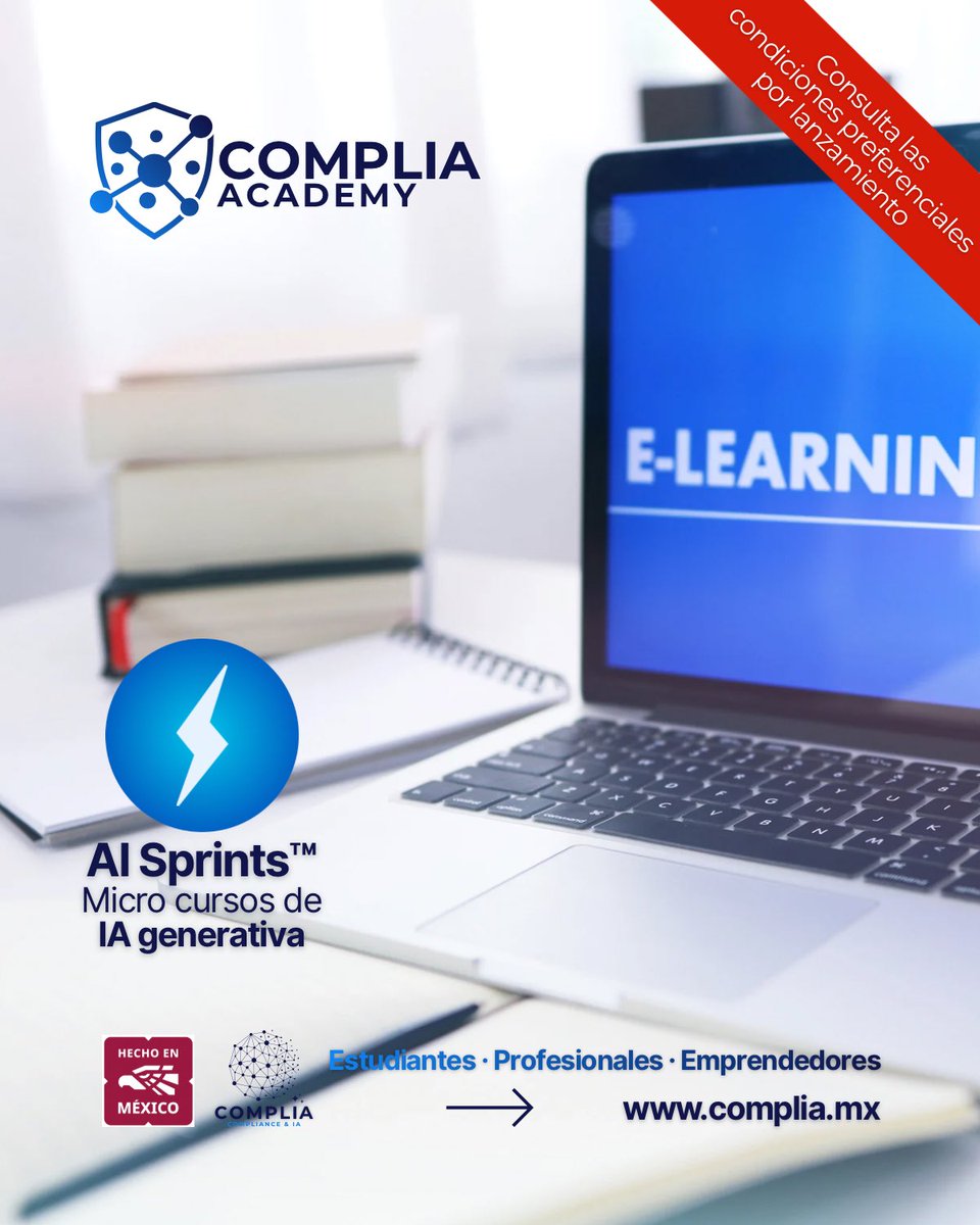 COMPLIA_MX's tweet photo. ⚡️La IA generativa no espera.
Tus habilidades, tampoco deberían.

AI Sprints™ de COMPLIA Academy: micro cursos diseñados para profesionales que necesitan resultados, no teoría.

🎯 Condiciones preferenciales de lanzamiento disponibles.

🌐 https://t.co/VOw9C2K3jE

#AILiteracy https://t.co/rAlDSONjli