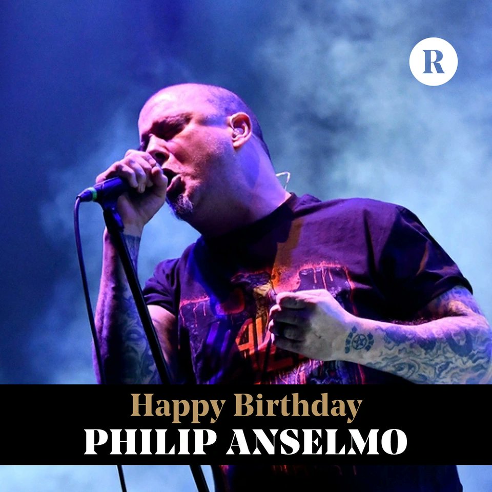 Revolvermag's tweet photo. 🎂 Happy birthday, PHILIP ANSELMO!⁠
⁠
From PANTERA and DOWN to SUPERJOINT RITUAL, SCOUR, his solo music and beyond — what's your favorite song he sings on?⁠ https://t.co/1BYB6wp0ca