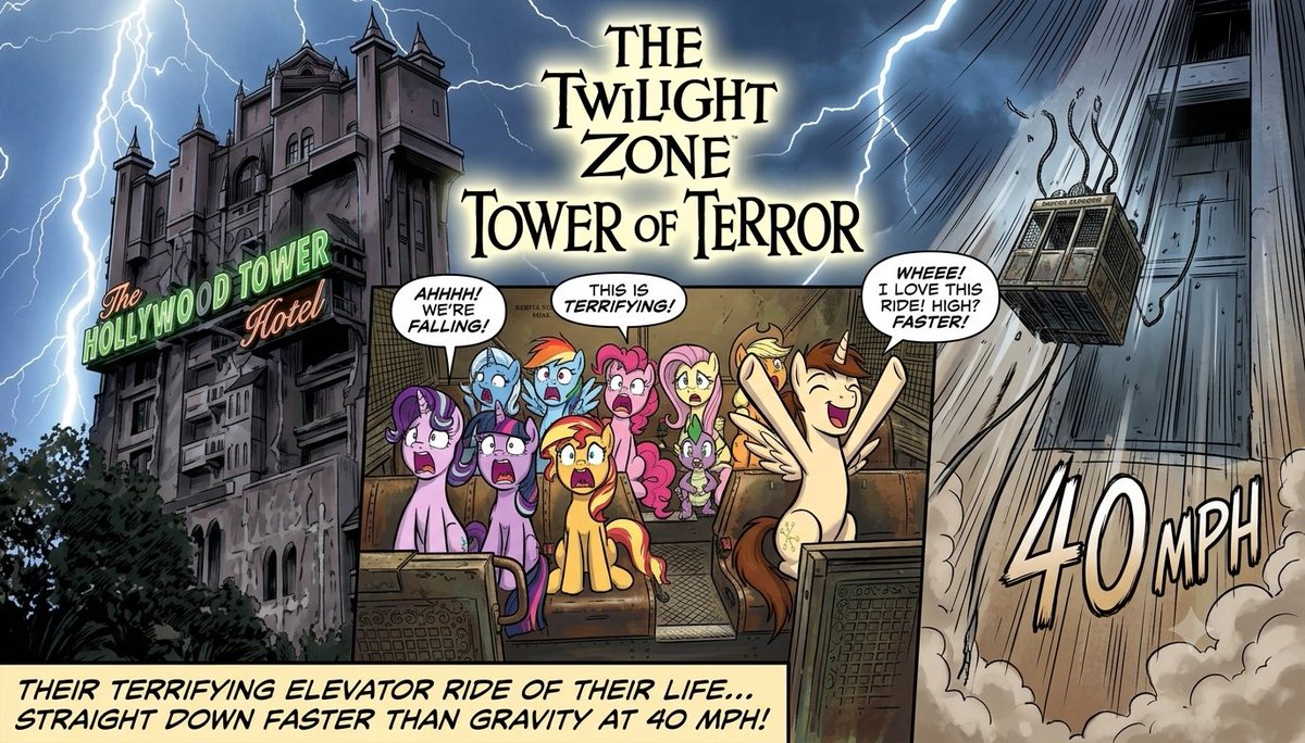 CalebGates20's tweet photo. Equestria ponies on The Twilight Zone Tower of Terror! https://t.co/IBohDBtdja