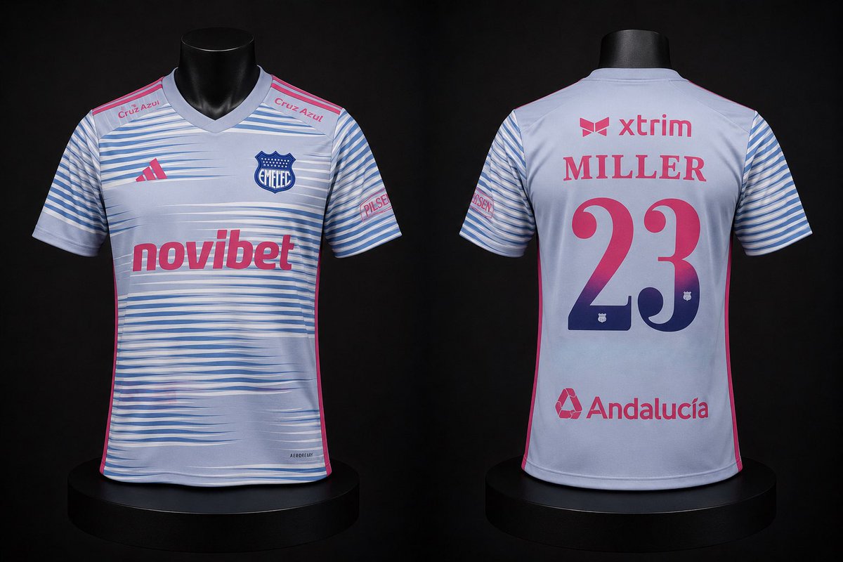ilustradasCSE's tweet photo. @FortinAzul1992 Camisetas usadas en 2024 por Emelec para torneo nacional.
La gris con fucsia fue usada como alterna en partidos de la Liga Pro 2023 y en un amistoso a inicios de 2024. https://t.co/jFaHZCbuj9