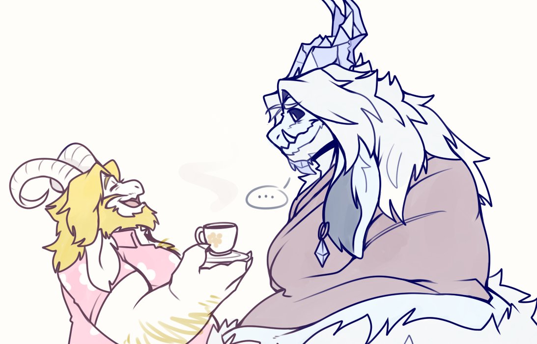 KamexVGM's tweet photo. It's a repost but I felt like it's appropriate to show these two alongside each other again 💛🩵
#deltarunechapter5 #deltarune

By @BSkelebunny01 https://t.co/8OxbdcB6qC