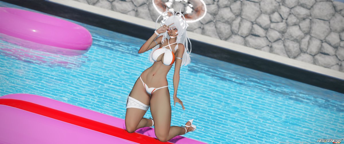 Yakhul88's tweet photo. Early maintenance, means early peeks at my on going poolside project! Swimsuit included!
#NGS #PSO2NGS #PSO2NGS_SS https://t.co/itVLJmq5Pw