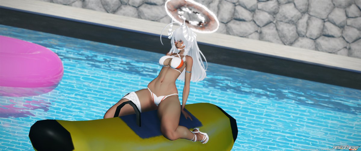 Yakhul88's tweet photo. Early maintenance, means early peeks at my on going poolside project! Swimsuit included!
#NGS #PSO2NGS #PSO2NGS_SS https://t.co/itVLJmq5Pw