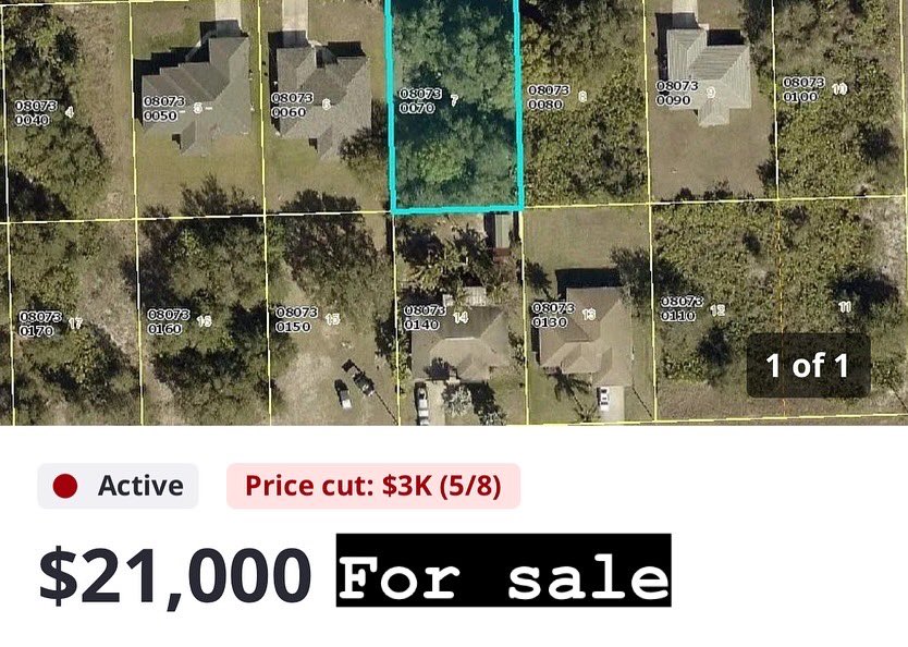 arielramirezcre's tweet photo. A lot of people assume investing in real estate means buying a house, dealing with tenants, repairs, insurance, and everything that comes with it.

The truth is, sometimes one of the simplest ways to get started is with vacant land.
This lot just sold for $24,000. https://t.co/BKHhT9VhX1