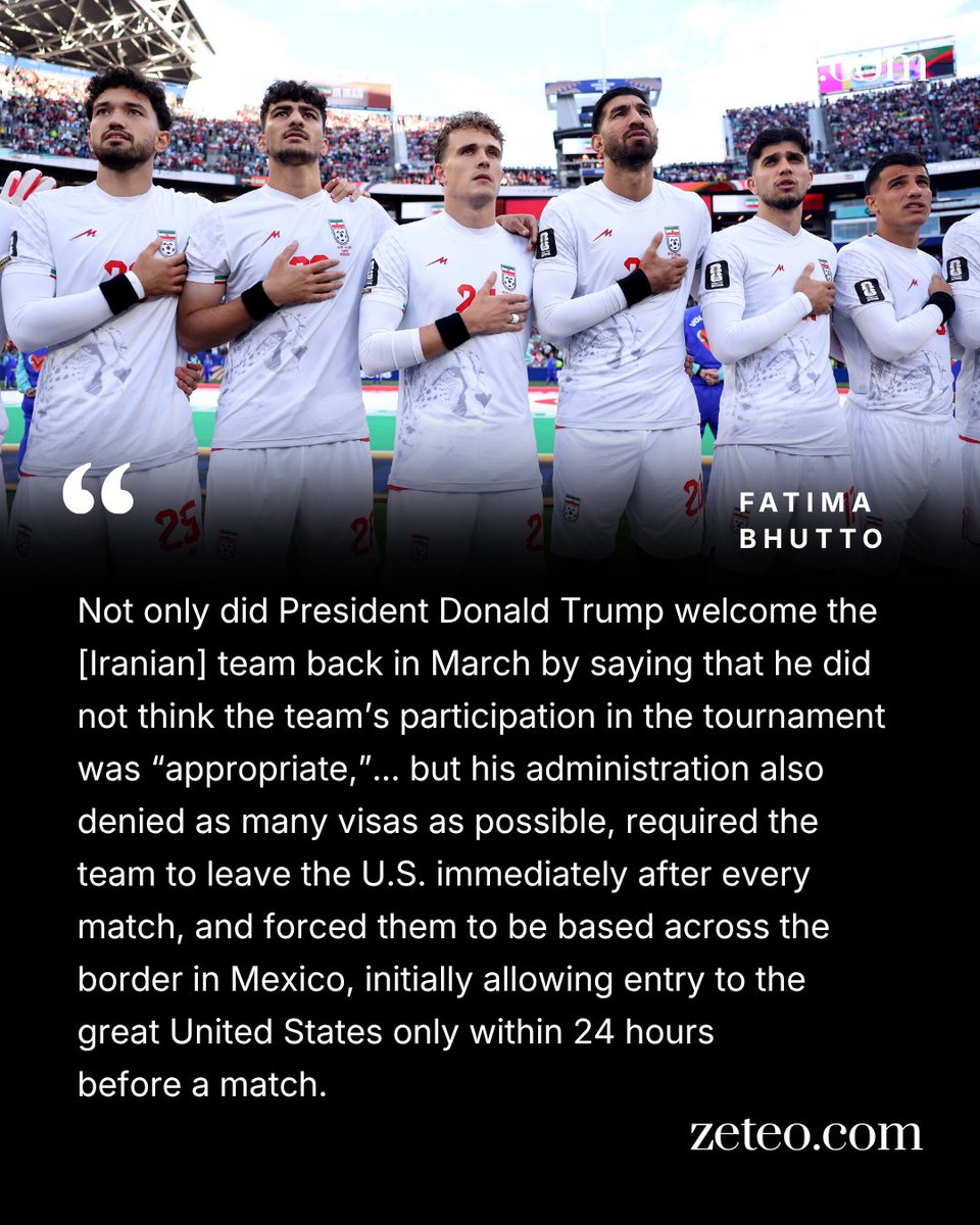 zeteo_news's tweet photo. Iran’s football captain was asked about LGBT rights. So, why then wasn’t the U.S. team captain asked about the U.S. bombing of the girls' school in Minab? From @fbhutto https://t.co/bx8z7FY6tp