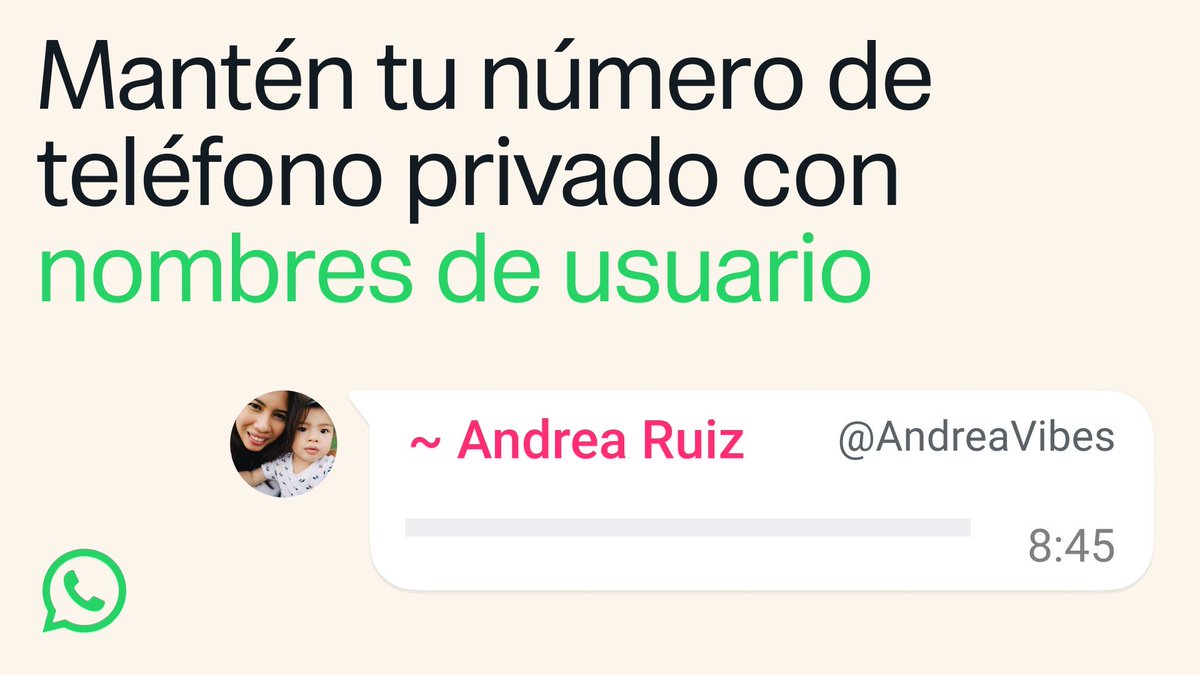 unpocotendencia's tweet photo. “Nombres de Usuario”

Porque Whatsapp lanzó que los números tengan nombre de usuario. https://t.co/7EWJcjCA15