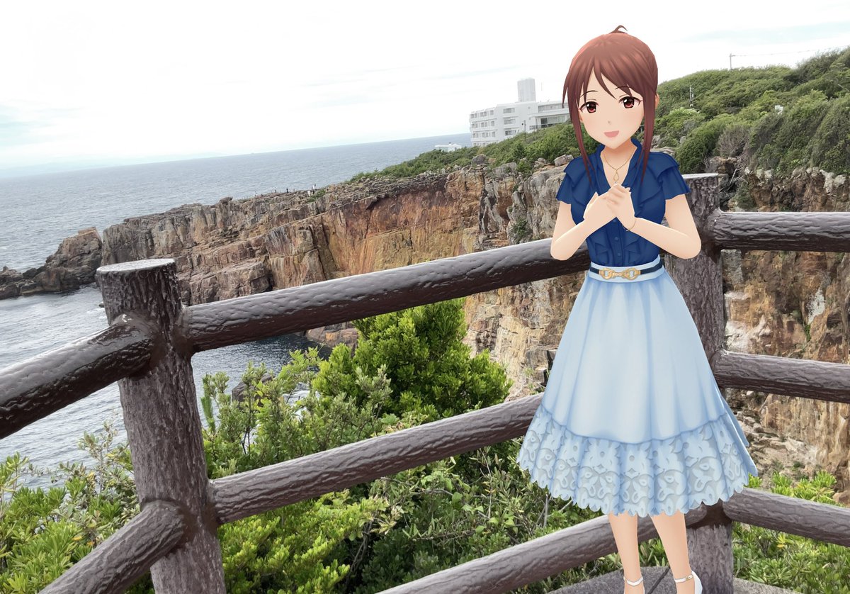 elckski's tweet photo. おはようございます☀
和歌山県白浜町の三段壁の美優さんです。
日本代表悔しい敗戦でした…やはり選手層の差が出ましたね。
ブラジルが放り込みで来るとは思わなかったよ。
有望な若い選手も多いので4年後は更に強くなっているはず。

#三船美優
#デレステAR
#デレスポAR https://t.co/Mg8qk7h3L2