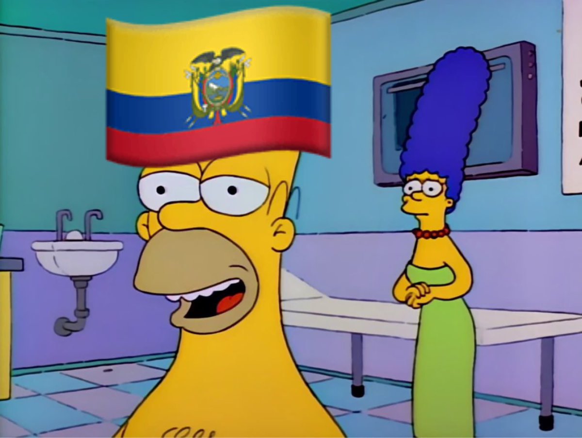 SoySimpsonito's tweet photo. – Ecuador, puede pasar por 5 etapas: La primera es negar.
– ¡No, porque el Estadio Azteca no pesa!
– Ira.
– ¡Ya verás, Méchico!
– Temor.
– ¿Y si el arbitraje les favorece?
– Súplicas.
– Por favor, denme entradas para el partido. Las pagaré muy bien.
– Y finalmente, aceptación.
– Ah, de todos modos me iban a eliminar 🤷🏻‍♂️