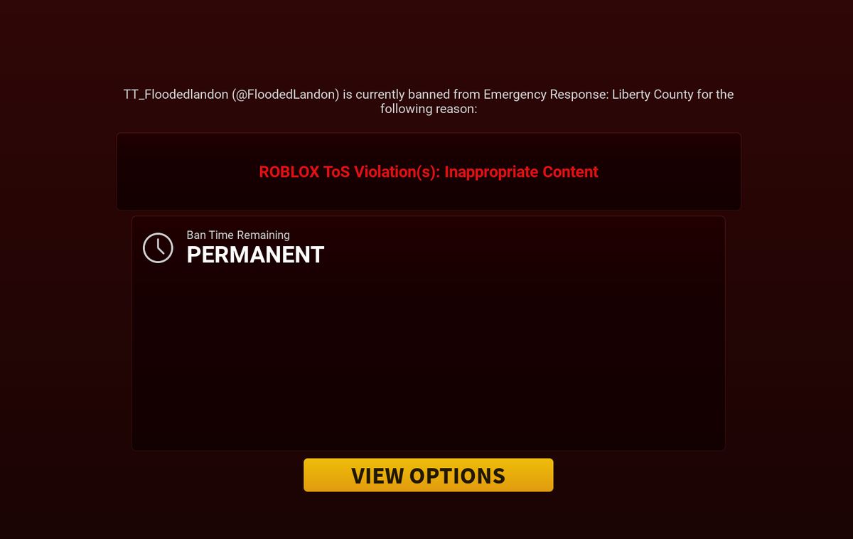 Invertingly's tweet photo. @PRC_Roblox Please investigate this situation. I have a false permanently unappealable Ip ban due to a corrupt mod, and this has been an issue since 2025. https://t.co/Y8KCSfTLdb