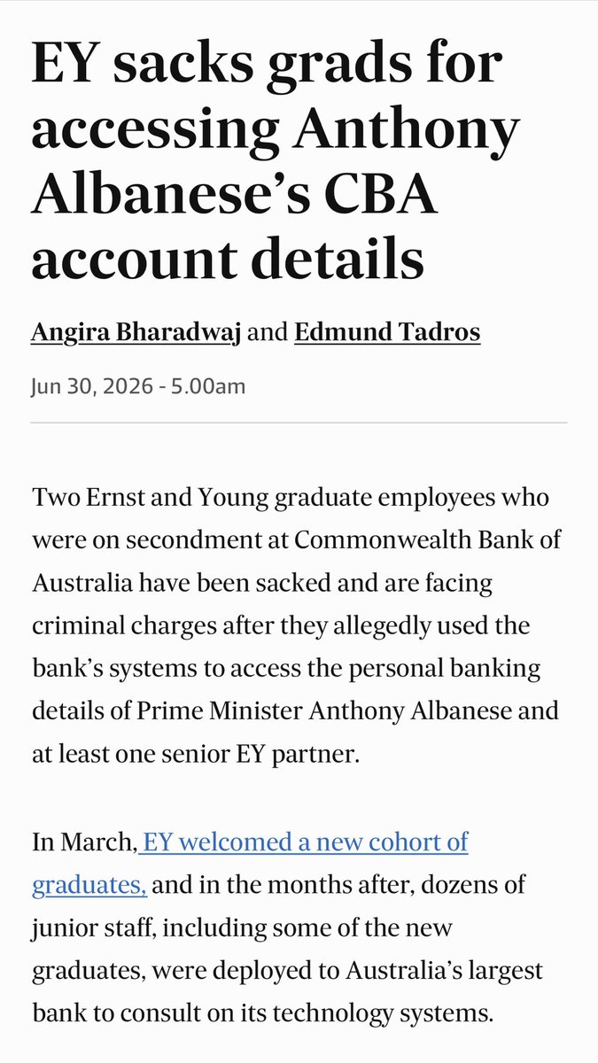MarkDiStef's tweet photo. KPMG and PwC are causing untold damage to reputations of consultants

EY: Hold my beer lads… https://t.co/WKsLqaJW9v