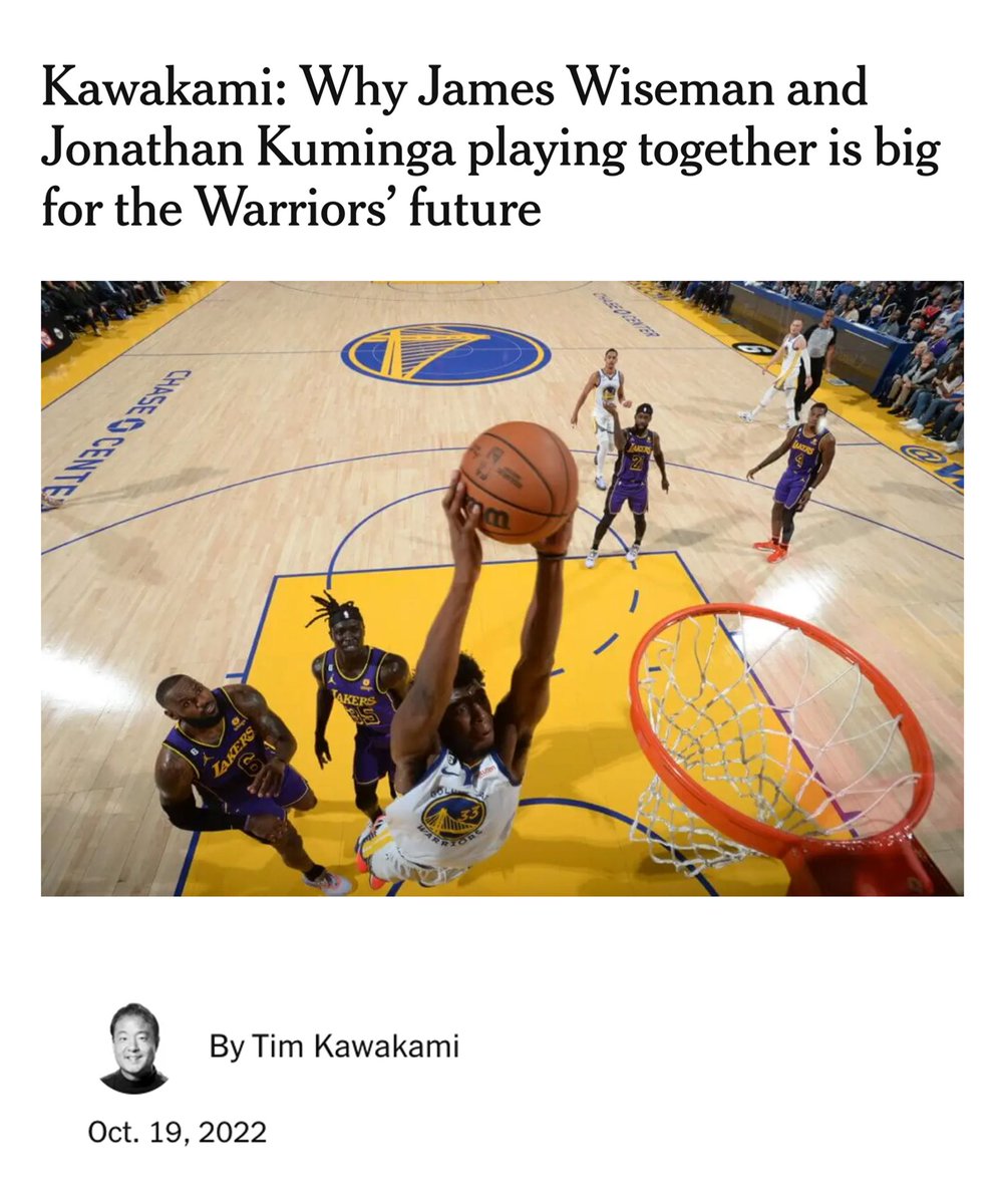 olddirty_baroo's tweet photo. This was published at the start of the season after the Warriors won the title with no help from either of them.

Please never let anyone tell you that they have been all in with Steph or anything like that ever. It's only still an issue to me because the same idiots are still in charge. 

We were told they were the future. And you had Steph on the team the whole time. A complete and total failure.