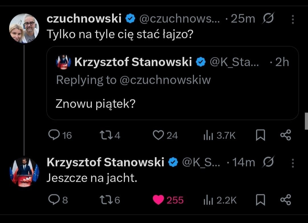 K_Stanowski's tweet photo. Ej no, usunął! Tak się nie bawimy!

(screen pożyczony, nie lajkowałem sam siebie) https://t.co/97YuuCJnGv