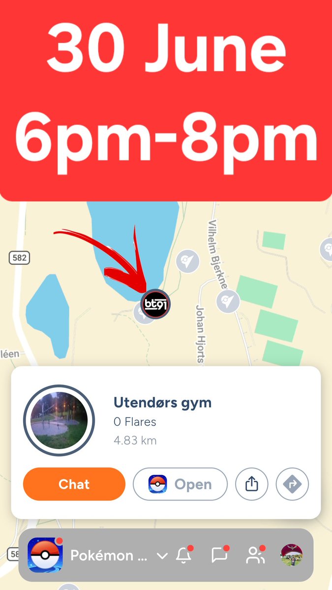 brandontan91's tweet photo. To #PokemonGO trainers in Årstad, Bergen, Norway,
I'll be doing a meetup in Bergen area at Tveitevannet tmr (30June) from 6pm-8pm 🤩
Come join us to do some raids &amp; hang out together 😄
See ya tmr 🙂 https://t.co/qpKb8qOw9Y