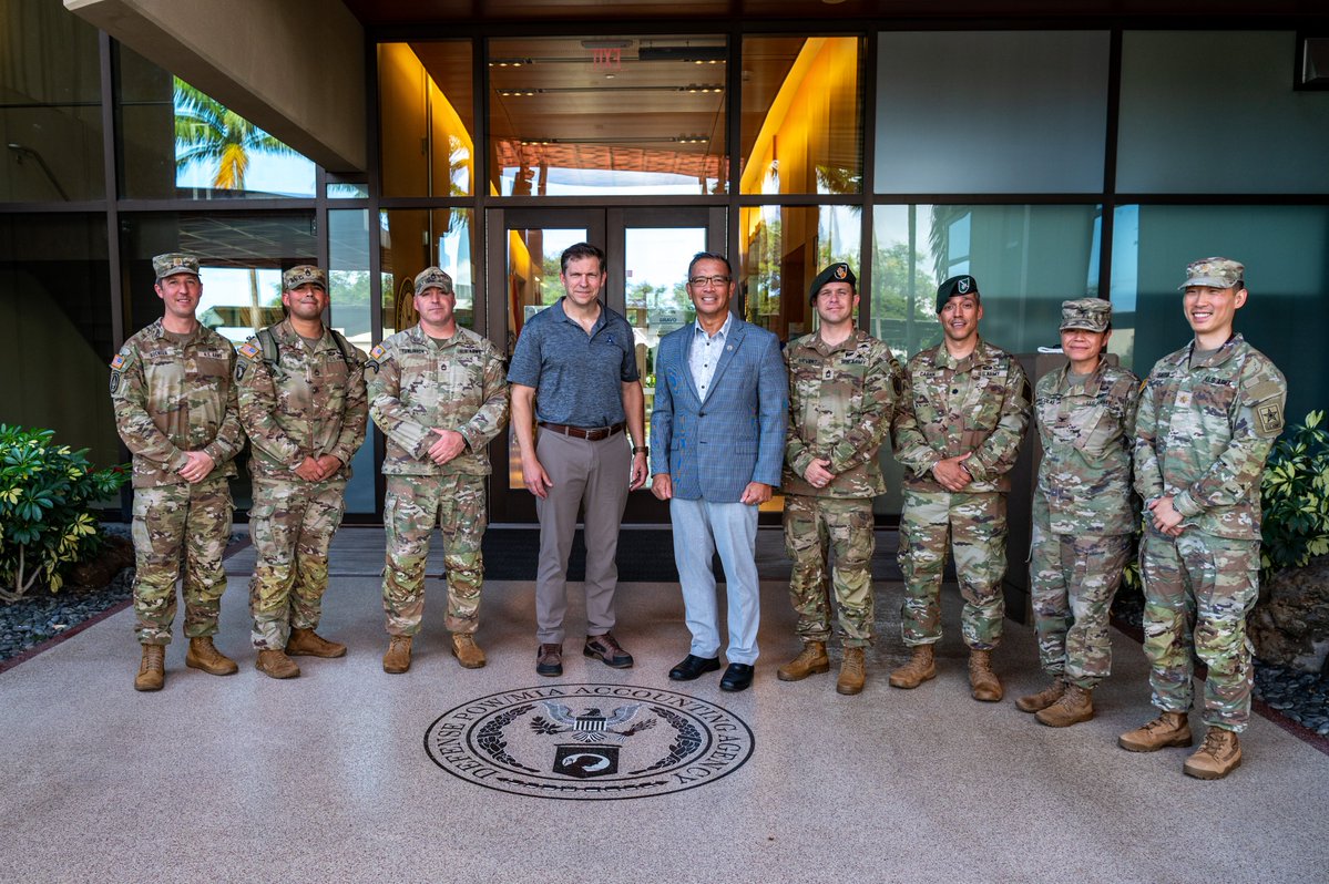 dodpaa's tweet photo. The Honorable Michael Obadal, Under Secretary of the Army, visited the Daniel K. Inouye DPAA Center of Excellence on June 26 for a firsthand look at the scientific and operational efforts behind DPAA's mission. https://t.co/CHjPTeAkND