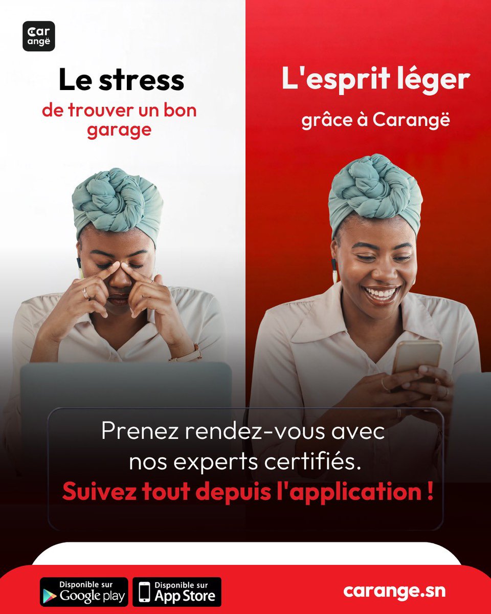 Carangr_App's tweet photo. Marre de confier votre voiture au hasard ? 🛑 Avec Carangë, trouvez des garages de confiance et suivez vos réparations en toute transparence. 📲 Téléchargez l’appli sur https://t.co/msuq9dvqGu ! #CarangeApp #Garagedakar #Senegal #Mecanique https://t.co/tzqZNaO4EM