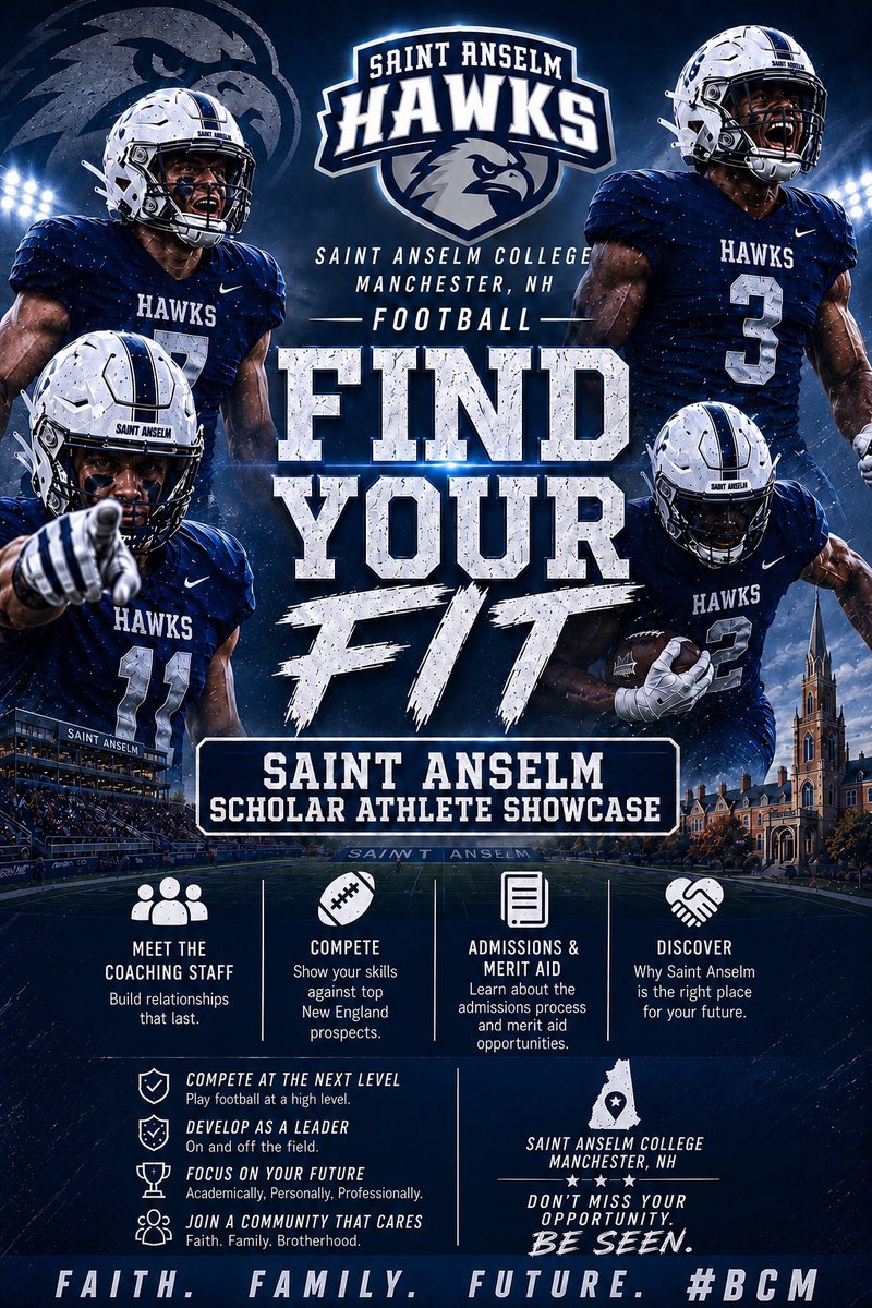 STAHawksFB's tweet photo. July 18th is our final camp of the summer. Now is your time. 
Join us for our Scholars Athlete Showcase. 

https://t.co/iOVz4cGFpI https://t.co/6wTBZ4K7tU