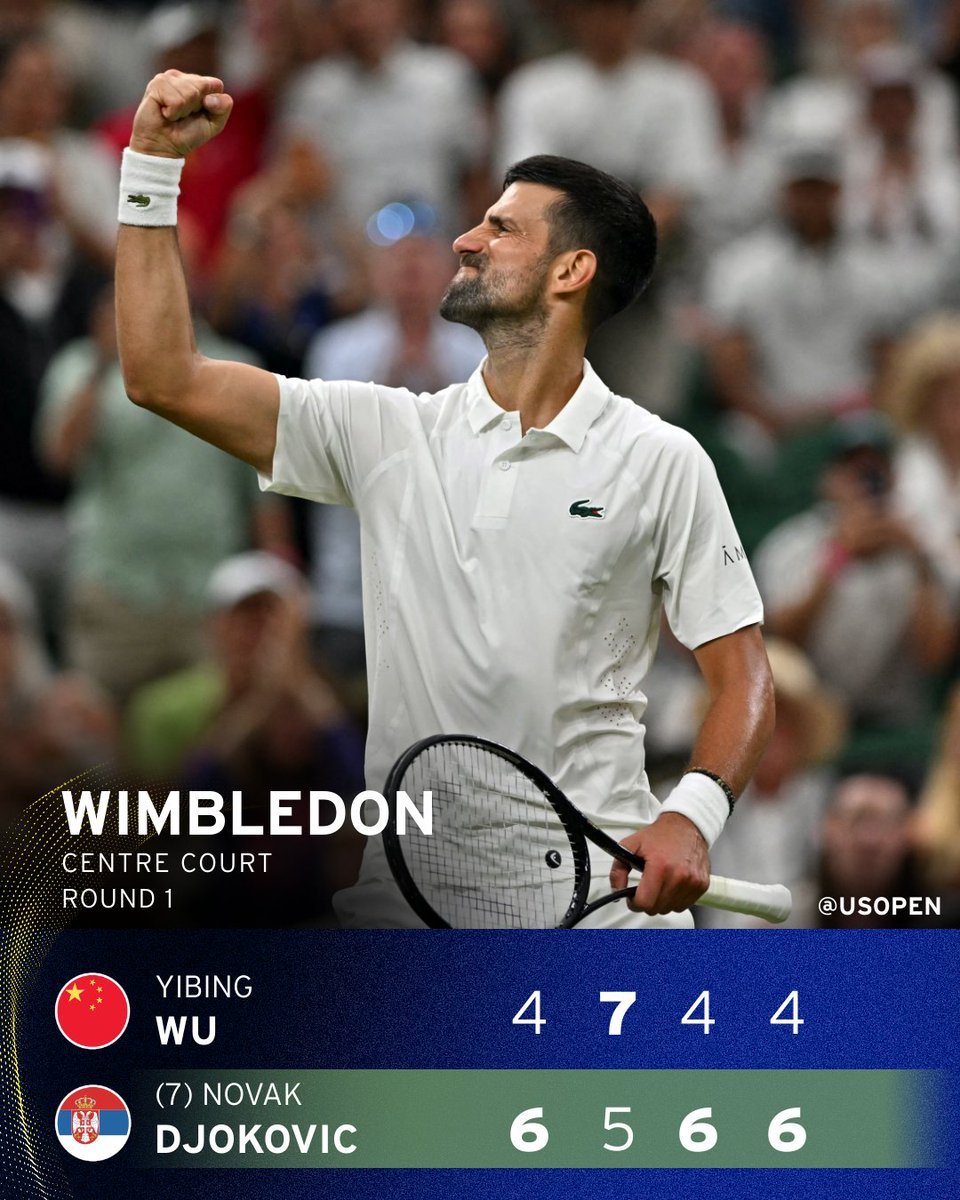 usopen's tweet photo. Novak Djokovic comes out on top! https://t.co/8WbX0NrUcV