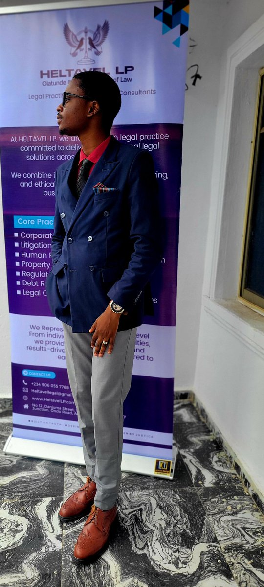 Teeclaziq's tweet photo. June 12, 2026, marks a significant milestone in my legal career, the opening of my serviced law office @HeltavelLP in Akure city! A new chapter dedicated to justice, excellence, integrity, fearless advocacy, and meaningful service! Grateful to God and the gift of men! #LawFirm https://t.co/y1fIqpKaze