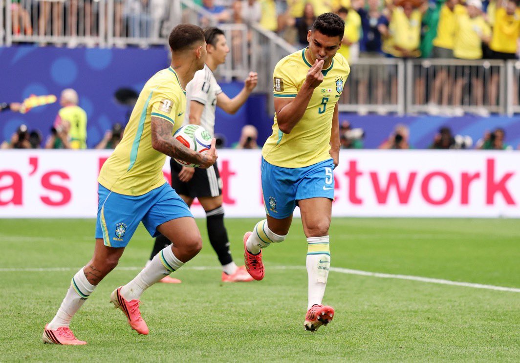 junub90361's tweet photo. Casemiro was named FIFA Man of the Match following Brazil’s victory over Japan. ⭐️

⚽ The Brazilian midfielder scored his first goal of the 2026 FIFA World Cup—a decisive strike that also took his tally to 12 goals for club and country this season. https://t.co/4WzRg2cZNR