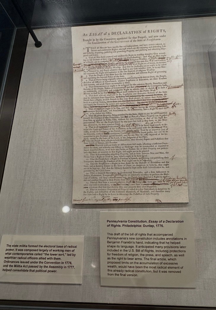 Sue70241's tweet photo. @Chris_1791 @Fascinate_Hist I was just at the library company and then next door at the PA historical society. They both have 250 exhibits with lots of original documents on display. If you’ve got some time, it’s worthwhile visit. And they’re free! https://t.co/e0yAYgEYpb
