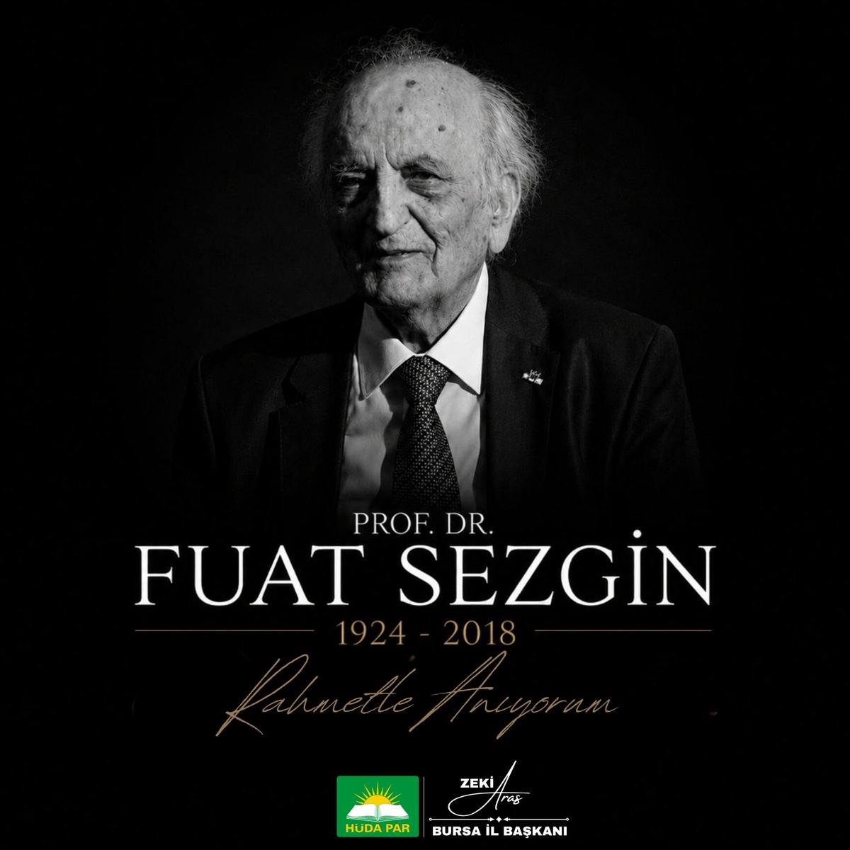 ZekiAras16's tweet photo. Batı merkezli tarih anlayışını yıkarak Müslümanların bilim dünyasındaki öncü rolünü ispatlayan Prof. Dr. Fuat Sezgin hoca, sadece bir akademisyen değil, bir şuur abidesiydi.

Onun izinden giderek ilimle kuşanmış, medeniyet değerlerine bağlı bir nesil yetiştirmek en büyük gayemizdir. 

Rahmet ve minnetle...