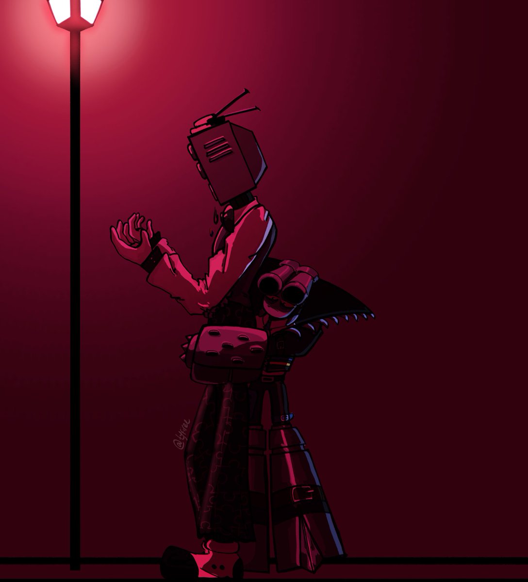 tyfiree20's tweet photo. I still haven't gotten over the ending of Digital Circus, so I thought about including them in this scene too... 

(It doesn't even look like I cried making them... damn) 

#gunshow #mrpuzzles #mrwpnz #fanart #tadc https://t.co/GE2Ucy7TsI