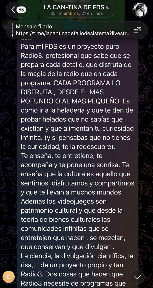 fallodesistema's tweet photo. A lo Forrest Gump, un cantineer (comunidad del programa en Telegram) ha logrado pellizcarnos el corazón:

“FDS es como ir a la heladería y que te den a probar helados que no sabías que existían y que alimentan tu curiosidad infinita.”

https://t.co/VRQZHXuUE9 https://t.co/TrR0kpT6zZ