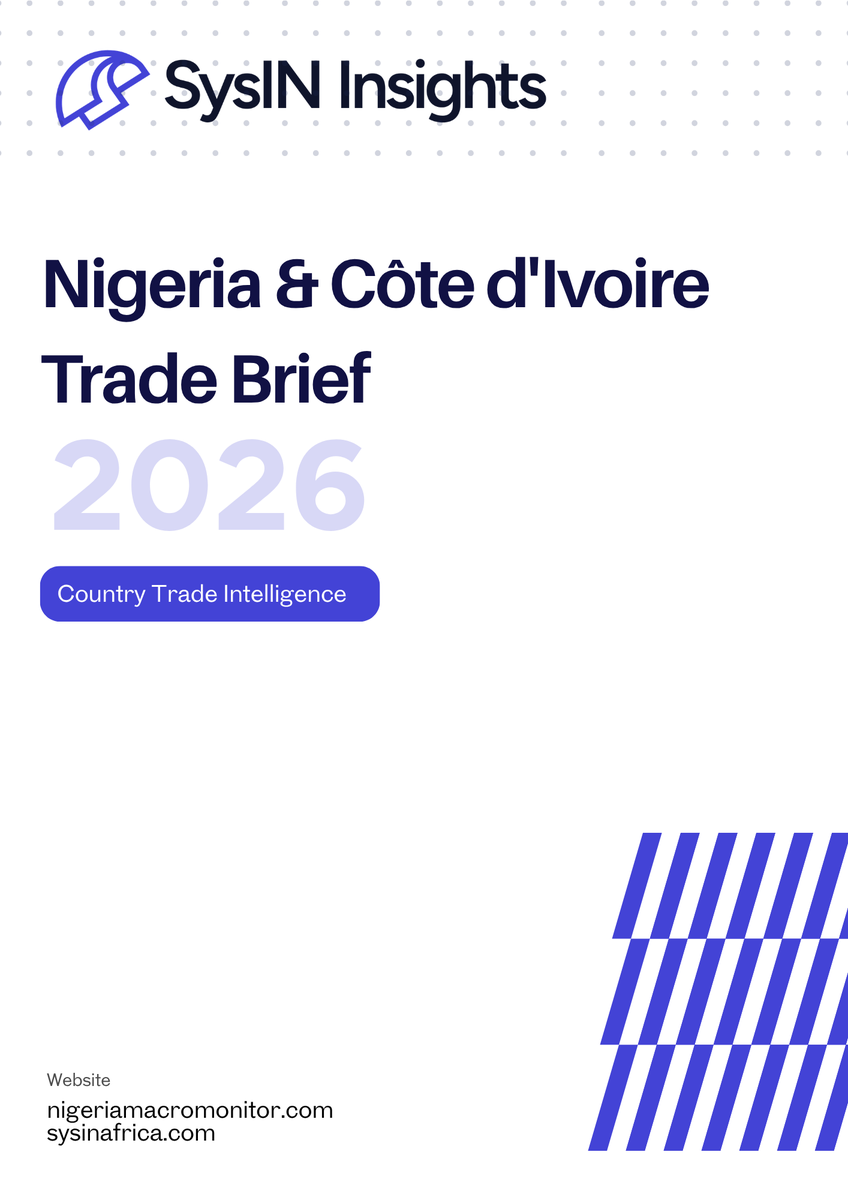 sysininsights's tweet photo. We just published our new brief in SysIN Insights' Country Trade Intelligence on Nigeria to Côte d'Ivoire trade flows.

The Nigeria–Côte d’Ivoire corridor is the largest, most structurally anchored, and most commercially mature bilateral trade relationship so far in the SysIN Trade brief series. Nigerian exports to Côte d’Ivoire grew from $1.1bn (2021) to $2.4bn (2024) — a 118% increase in four years. The corridor is dominated by mineral fuels and petroleum derivatives on the Nigerian export side, reflecting a structural energy supply relationship between an OPEC oil producer and a West African refining hub with a net crude oil deficit. This is not an episodic flow but the defining feature of the corridor and the commercial relationship around which all else should be understood.

Côte d’Ivoire’s energy import structure explains the corridor. The Société Ivoirienne de Raffinage (SIR) in Abidjan is the only oil refinery in Côte d’Ivoire and holds a statutory monopoly on crude oil importation. SIR sources crude from multiple suppliers — including Nigerian crude — processes it into refined petroleum products, and distributes those products domestically and exports surpluses to the West African subregion. Nigeria is Côte d’Ivoire’s second-largest source of imports globally at $2.4 bn in 2023 (ISS Africa Futures). The bilateral oil trade is not a peripheral commercial relationship; it is a foundational energy supply chain.

Fuel also dominates the import side, but with meaningful diversification. Côte d’Ivoire’s exports to Nigeria are led by Mineral Fuels ($77.9m in 2024, 47.4% of total imports), but the import basket is genuinely diversified: Perfumery & Cosmetics ($29.7m, persistent across all years), Animal and Vegetable Fats and Oils ($18.8m), Miscellaneous Edible Preparations ($11.6m), Soap and Cleaners ($7.5m), Cotton ($3.3m), and Footwear ($2.8m) all appear with meaningful consistency. Côte d’Ivoire is exporting manufactured and agri-processed goods to Nigeria — a reversal of the standard West African bilateral pattern.

The corridor has a paradoxical fuel dynamic. Nigeria — an OPEC crude oil producer — exports mineral fuels to Côte d’Ivoire, which refines crude into products and exports refined petroleum derivatives back to Nigeria. This creates a circular energy trade: crude and petroleum feedstocks flowing west, refined products flowing east. Understanding whether Nigeria’s fuel exports to Côte d’Ivoire are crude, refined products, or LNG is a key analytical question this dataset alone cannot resolve, but the structure is consistent with SIR’s documented procurement of Nigerian crude.

Read the report online - https://t.co/D57uzVpuKz

Visit or contact us - https://t.co/V0T2vgnNRx

Demo the Nigeria Macro Monitor - https://t.co/fWX64ykj7H

#Nigeria #IvoryCoast #WestAfrica #TradeIntelligence #AfCFTA #SysINInsights #NigeriaMacroMonitor