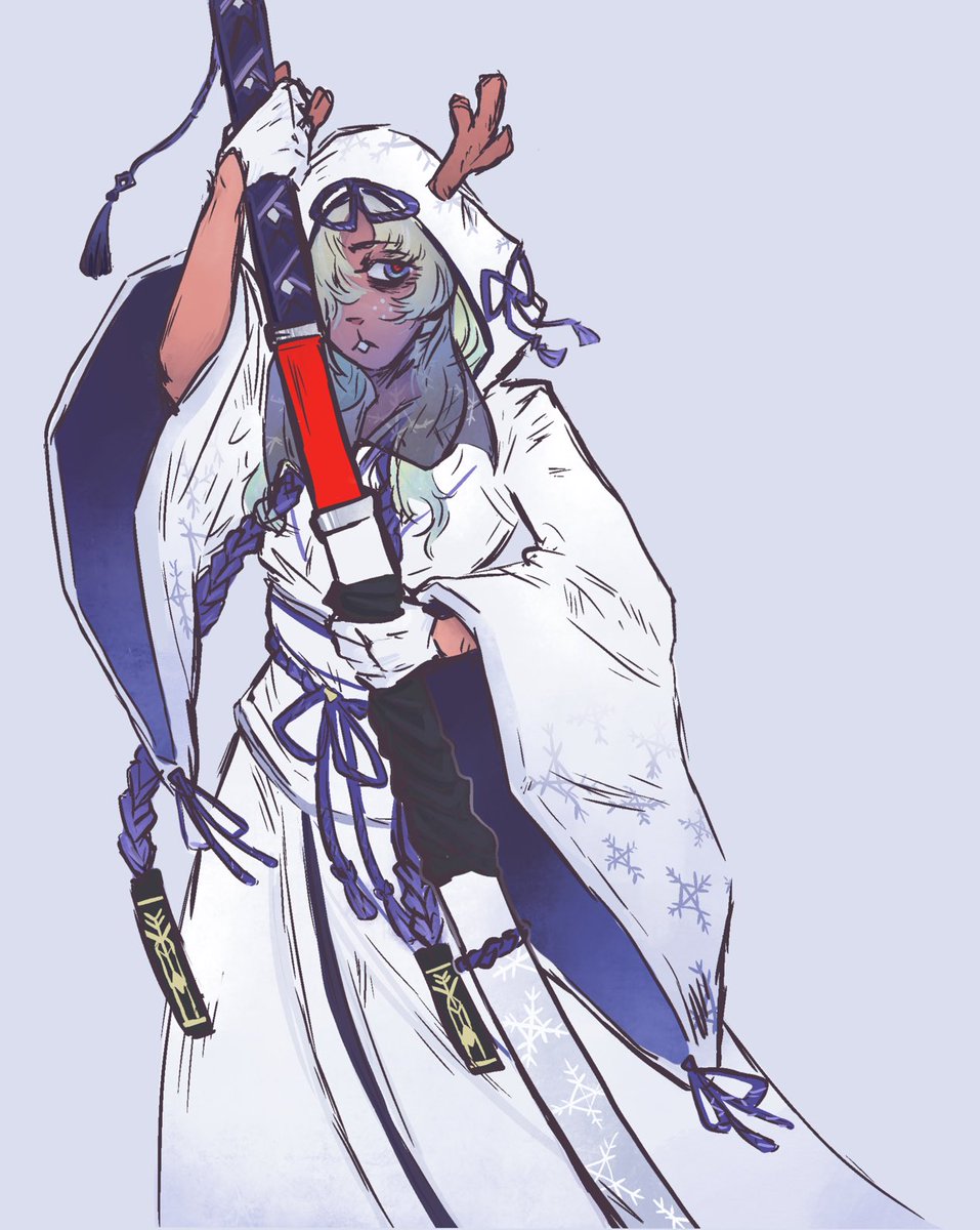 KnightmAr3s's tweet photo. I kinda like how the flat colors of the previous drawing looked so I’m posting them too https://t.co/kgepPe4OUH