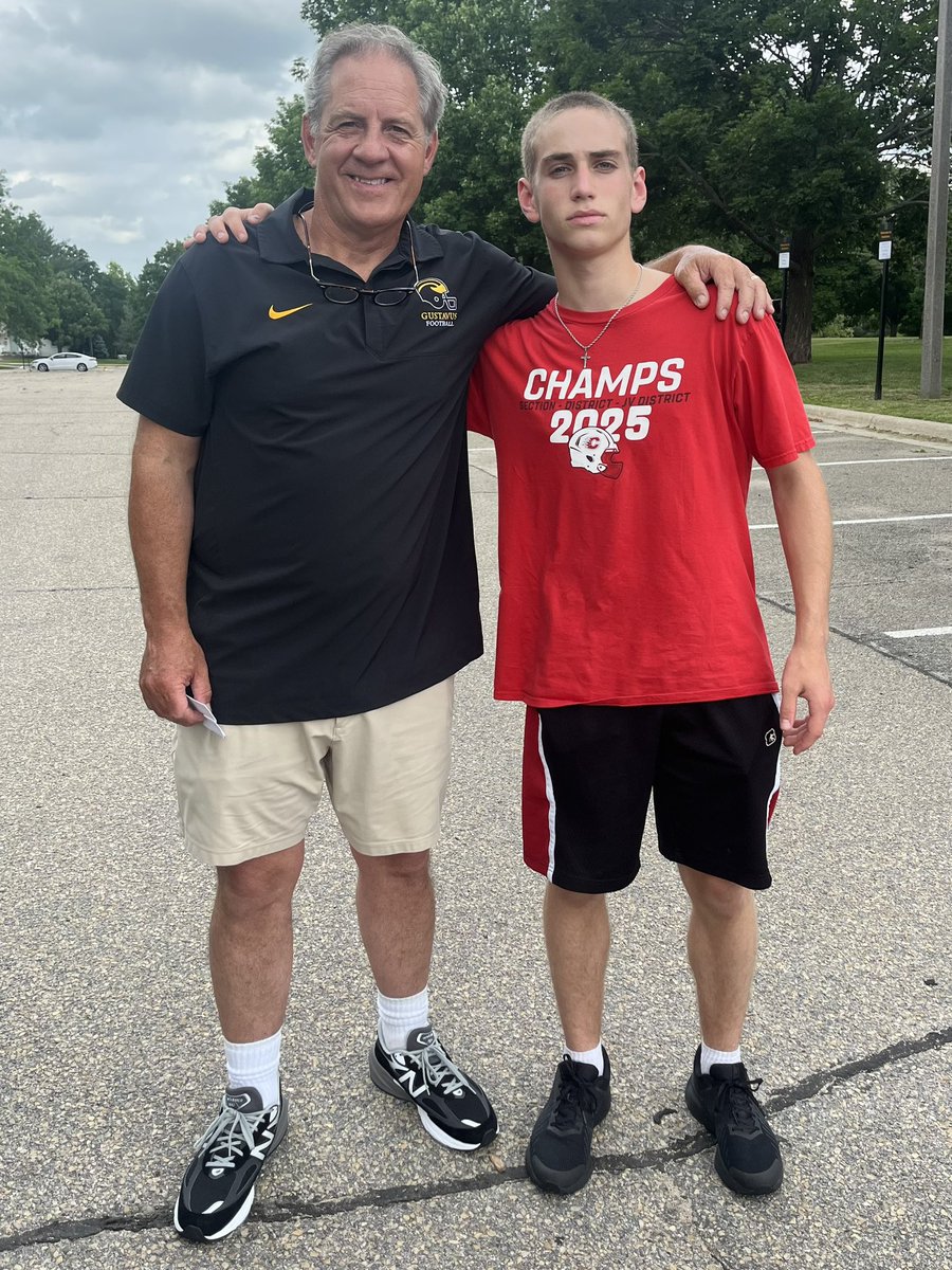 keegan_prigge's tweet photo. Had a great time today at Gustavus Adolphus @gustiefootball !

Thanks @CoachHaugengac for showing us around and talking some ball. Very excited to get out for a game day.

#GoGusties 👑

@CoachDiggins @CentCougsFB @GustieAthletics @gustavus @NextLevelKick1 @KohlsHighlights @MN_Kickers @CSKRECRUITING @Mike_Diggins1 @Chris_Sailer @KohlsKicking @PrepRedzoneMN @raj_manjrekar @SportPrepX @3StepKicking @DanOrnerKicking @SchwartzAttr @Athlyze_Edits @ELORIX6 @kt_recruiting @4_kicking @steverausch17 @SpecialTeamsFB