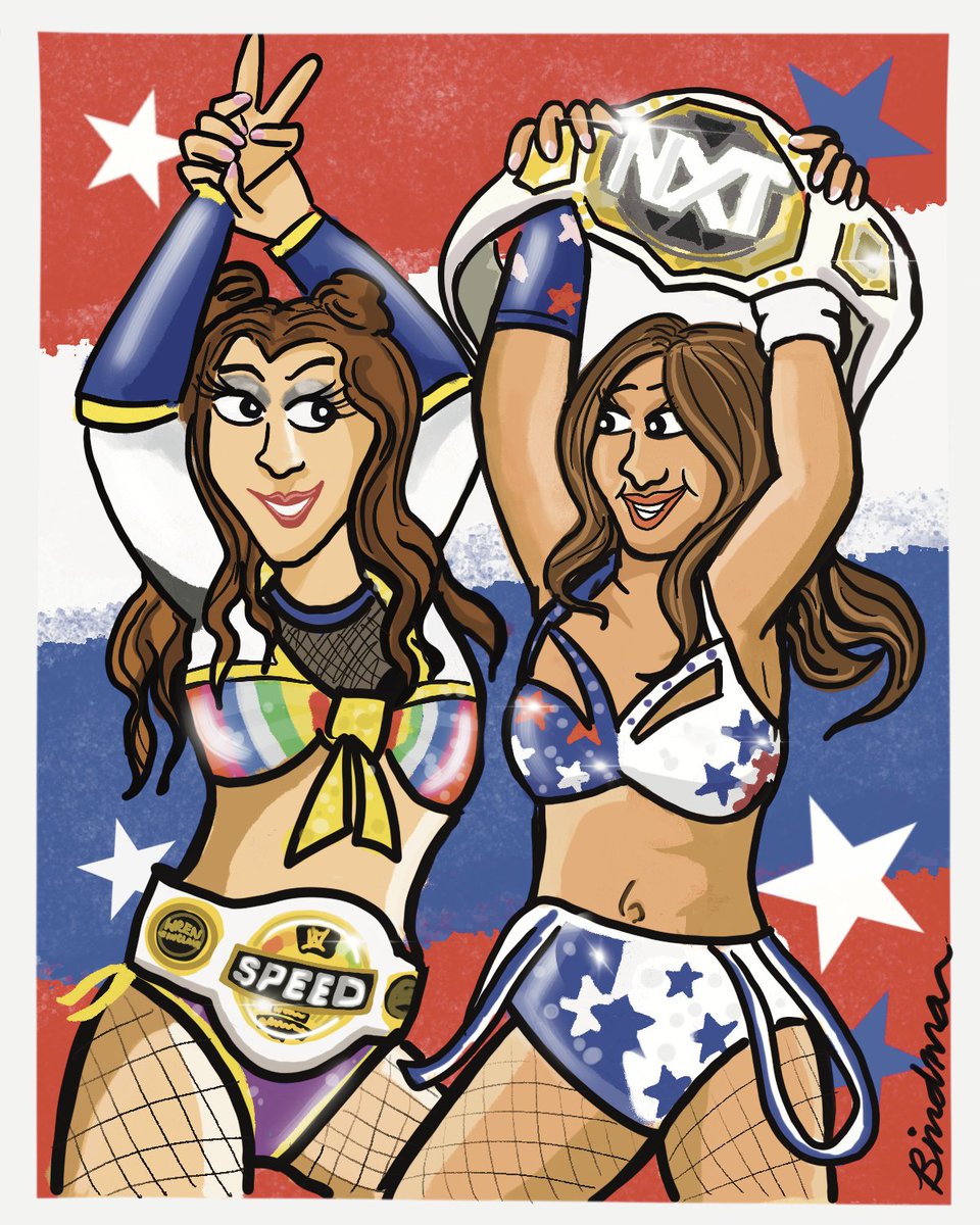 BBindman's tweet photo. @WrenSinclairWWE and @kendalgreywwe from the @WWENXT #greatamericanbash https://t.co/8mtzylc2t7