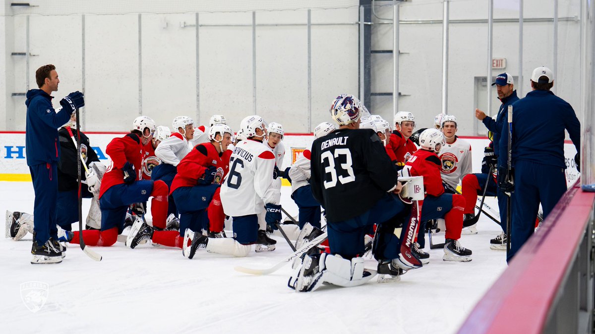 FlaPanthers's tweet photo. “It was a great first day”

@darraghfla checking in after the first day of development camp ⤵️