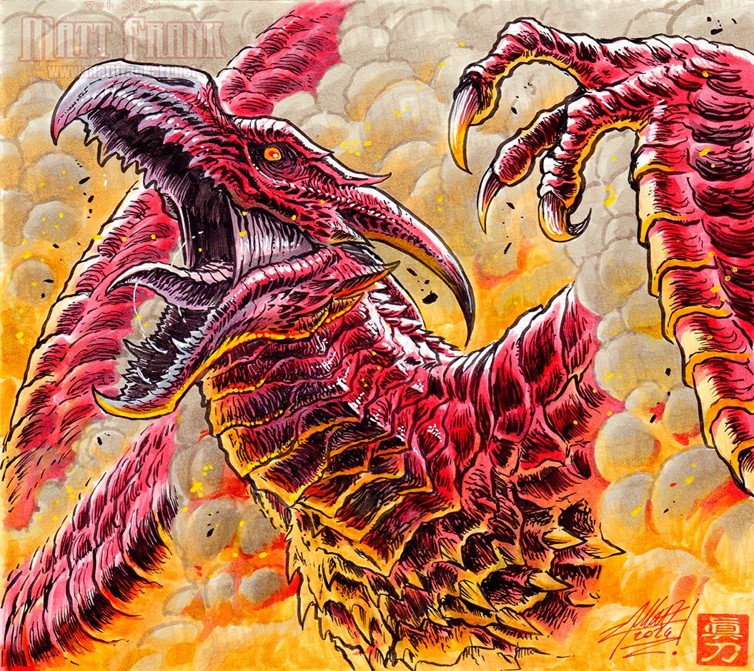 spankzilla85's tweet photo. THE FIRE DEMON! Original art now available in my store! https://t.co/amYDNvRgsQ